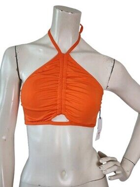 Shade & Shore Bikini Top Womens M Orange NEW